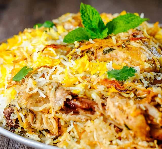 Chicken biryani at Naan House in Cleveland, TN